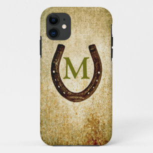 Hoefijzer met monogram aan Personalisatie Case-Mate iPhone Case