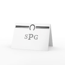 Hoefijzer monogram briefpapier
