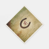 Hoefijzer Monogrammed Lunch Napkin Servet (Hoek)