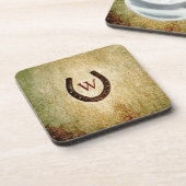 Hoefijzer Monogrammed Onderzetter (Linkerzijde)