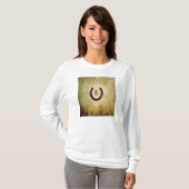 Hoefijzer Monogrammed Personalized T-shirt (Voorkant volledig)