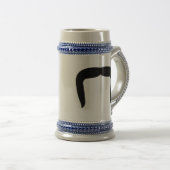 Hoefijzer Mustache Bierpul (Voorkant rechts)