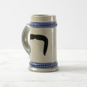 Hoefijzer Mustache Bierpul (Voorkant links)