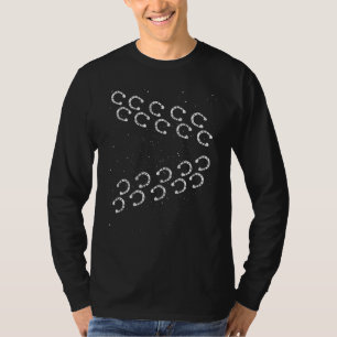 Hoefijzer paardenrennen voor voetafdruk paardenren t-shirt