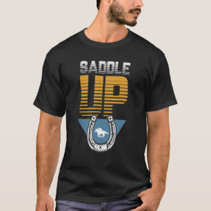 Hoefijzer Paardensportpaarden opzadelen T-shirt