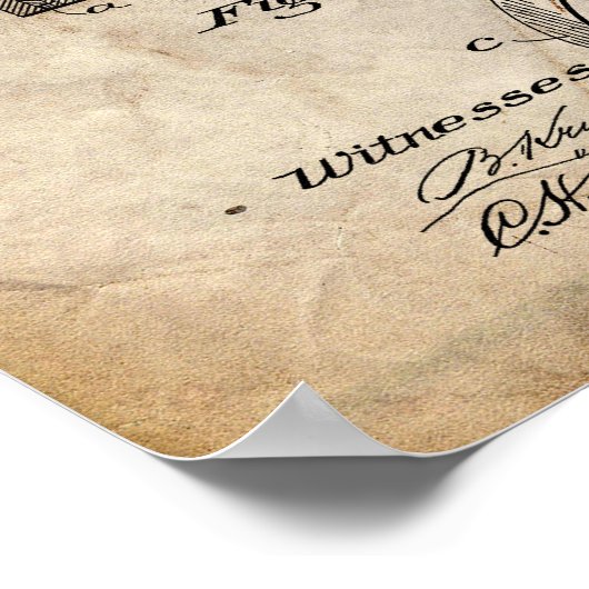 Hoefijzer Patent Poster (Hoek)