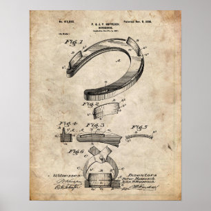 Hoefijzer Patent Poster