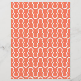 Hoefijzer Patroon Paarden Sinaasappel Wit Crafting