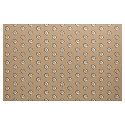 Hoefijzer Pattern Print Stof (Yard (91,4 cm))