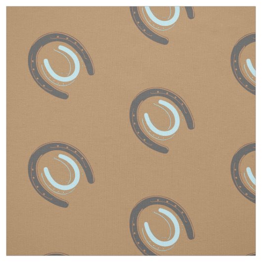 Hoefijzer Pattern Print Stof (Swatch)