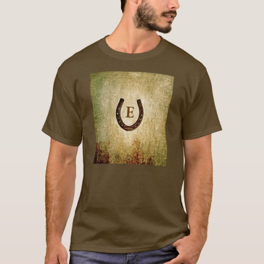 Hoefijzer Persoonlijk Gebrandmerkt T-shirt (Voorkant)