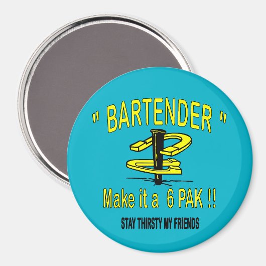 Hoefijzer pitching 3" ronde magneet (Voorkant / Achterkant)