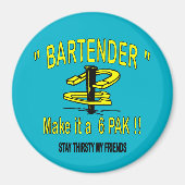 Hoefijzer pitching 3" ronde magneet (Voorkant)