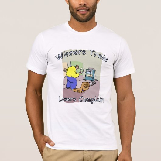 Hoefijzer Pitching Basic Bella Canvas T-shirt (Voorkant)