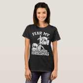 Hoefijzer Pitching Game Angst voor mijn Hoefijzers T-shirt (Voorkant volledig)