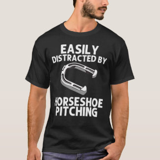 Hoefijzer Pitching Mannen Vrouwen Hoefijzer Pitche T-shirt