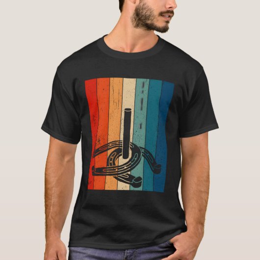 Hoefijzer pitching t-shirt (Voorkant)