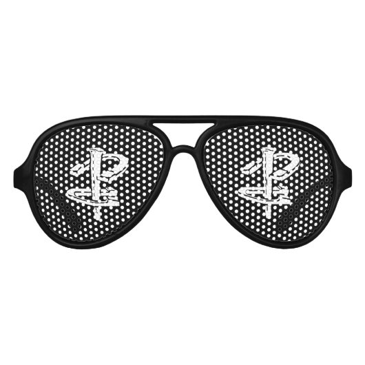 Hoefijzer Pitching Volwassen Aviator Party Shades Aviator Zonnebril (Voorkant)