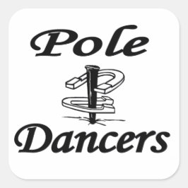 Hoefijzer Pole Dancers Stickers