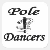 Hoefijzer Pole Dancers Stickers (Voorkant)