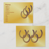 Hoefijzer-profielkaart Visitekaartje (Voorkant / Achterkant)