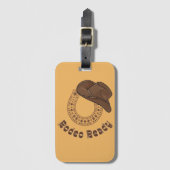 Hoefijzer Rodeo Ready Bagagelabel (Voorkant (verticaal))