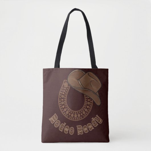 Hoefijzer Rodeo Ready Tote Bag (Voorkant)