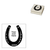 Hoefijzer Rubberstempel (Gestempeld)
