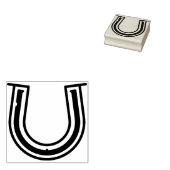 hoefijzer rubberstempel (Gestempeld)
