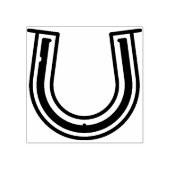 hoefijzer rubberstempel (Afrduk)