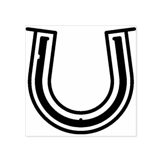 hoefijzer rubberstempel (Afrduk)