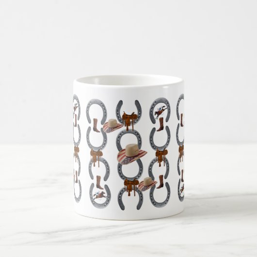 Hoefijzer Saddle Cowboy Mok (Center)