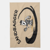 hoefijzer Sandbagger Towel Theedoek (Verticaal)