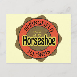 Hoefijzer Sandwich Springfield Illinois Briefkaart