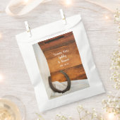 Hoefijzer Satin Country Westerne bruiloft Dank je Bedankzakje (Geknipt)