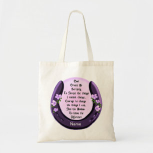 Hoefijzer Serenity gebed Canvas tas