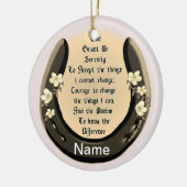 Hoefijzer Serenity Prayer ornament (Links)