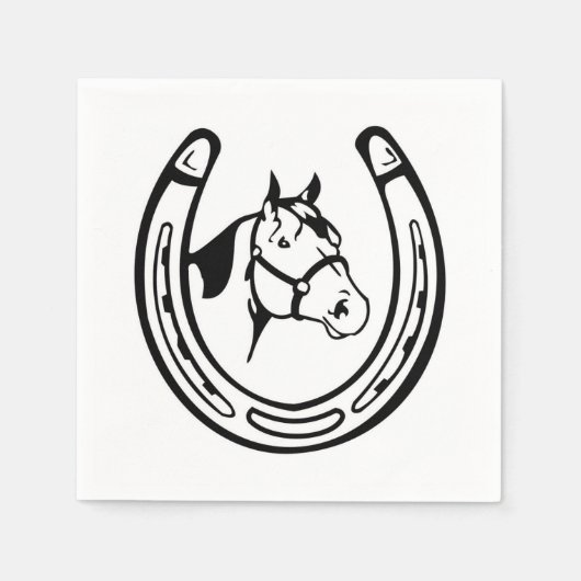  Hoefijzer Servetten (Voorkant)