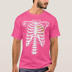 Hoefijzer Skeleton Rib Cage Love Horses Skel T-shirt