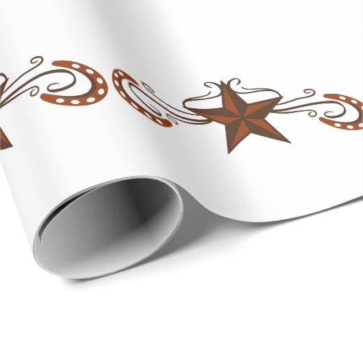 Hoefijzer Star Scroll Cadeaupapier (Rol Hoek)