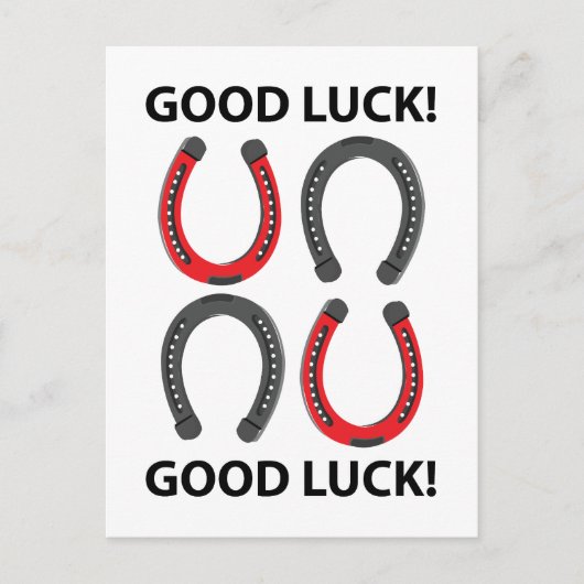 Hoefijzer Succes Hoefijzer Briefkaart (Voorkant)