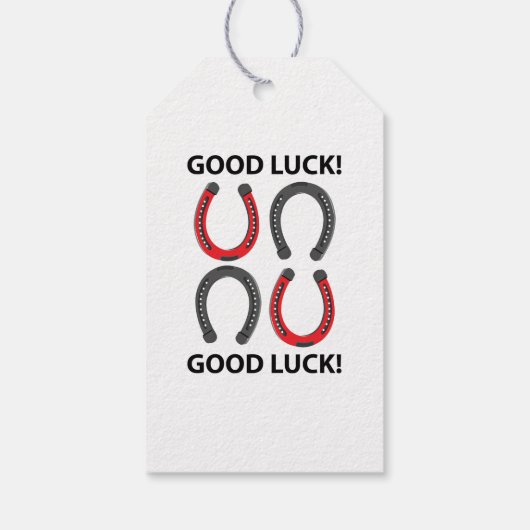 Hoefijzer Succes Hoefijzer Cadeaulabel (Achterkant)