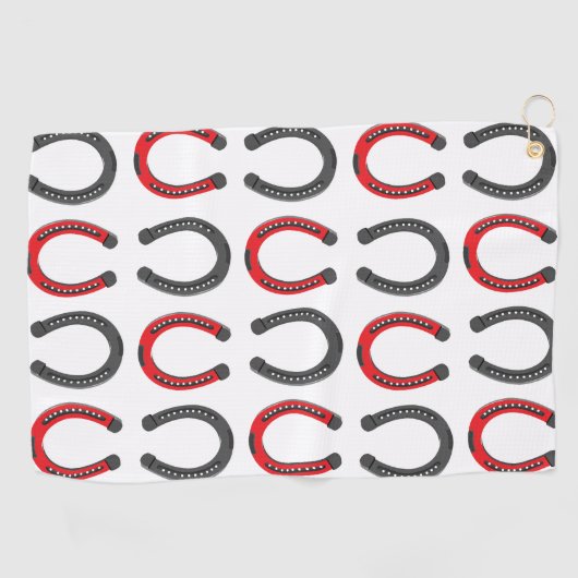 Hoefijzer Succes Hoefijzer Golfhanddoek (Horizontaal)