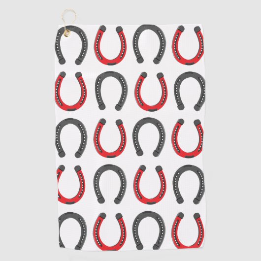 Hoefijzer Succes Hoefijzer Golfhanddoek (Voorkant)