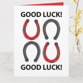 Hoefijzer Succes Hoefijzer Kaart (Gele Bloem)