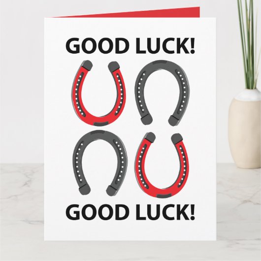 Hoefijzer Succes Hoefijzer Kaart (Voorkant)