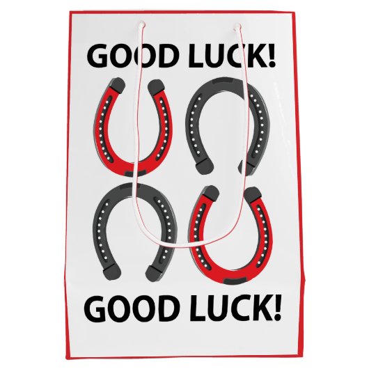 Hoefijzer Succes Hoefijzer Medium Cadeauzakje (Achterkant)