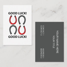 Hoefijzer Succes Hoefijzer Visitekaartje