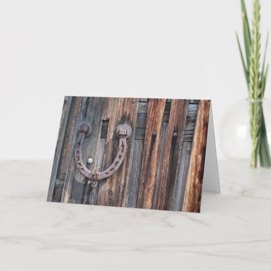 Hoefijzer succes kaart (Voorkant)