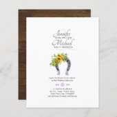Hoefijzer Sunflower by Low Budget Wedding Network® (Voorkant / Achterkant)